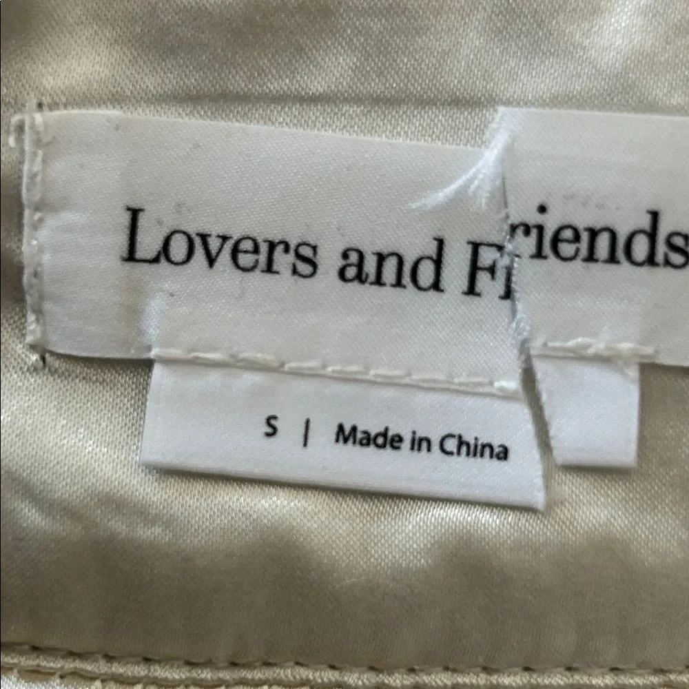 Lovers + Friends Brown Faux Leather Mini Skirt with Cream Sherpa Trim size small